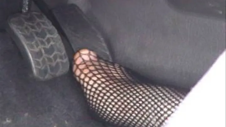 Lily Revs Kia in Fishnets Part 1