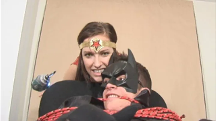 SUPERHERO CAPTURED AND TICKLING BY MUTANT FEMALE SUPERHEROINE -QUICK TIME FOR