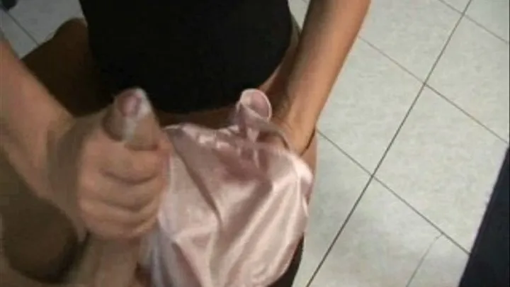 JERK OFF! In my pink satin panty! - PART 1