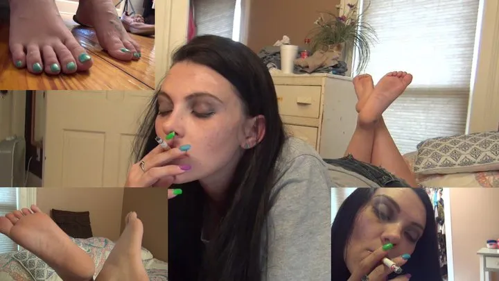 Beautiful Dahlia Smokes With Soles Up!