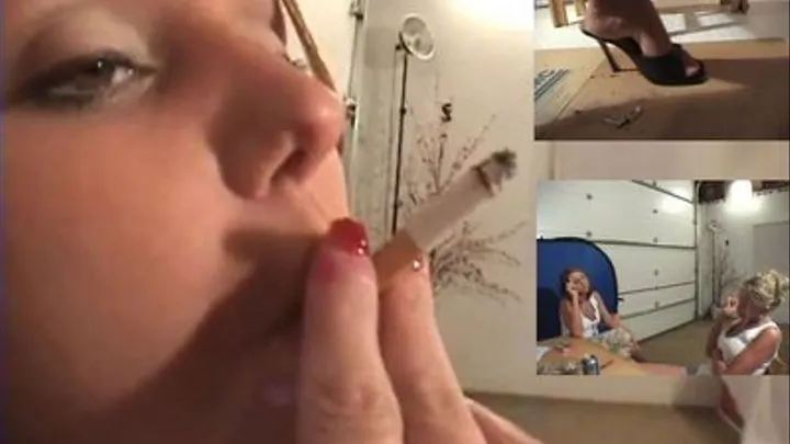 Savannah and Alana enjoy a cigarette2