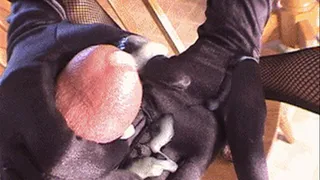 Black Gloves Cumshot