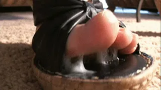 Cumshot in Her Shoe