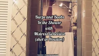 Boobs and Burps while taking a Shower