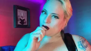 Big White Boobs Burping and Vaping in Vinyl