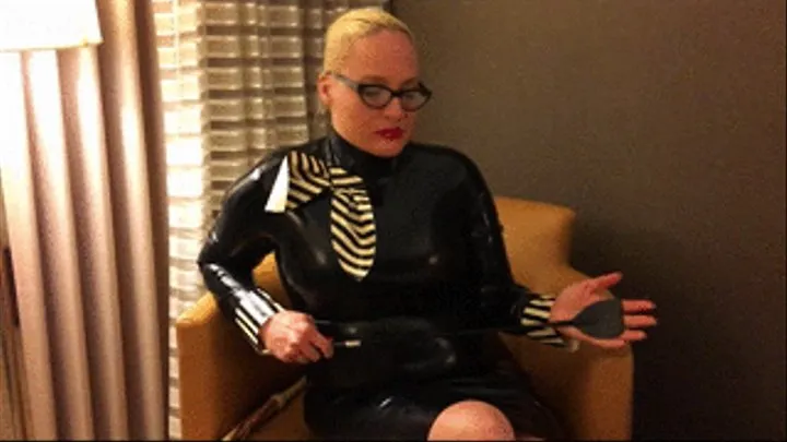 Ms Genevieve Latex Clad Foot Bastinado Dominatrix DomConLA 2017