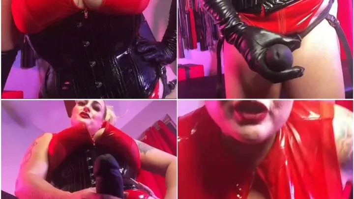 Take Mistress Genevieve's thick black strapon you dirty slut