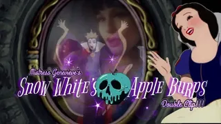 HD Double Clip- Snow White Apple Burp 1 and 2- IMPROVED