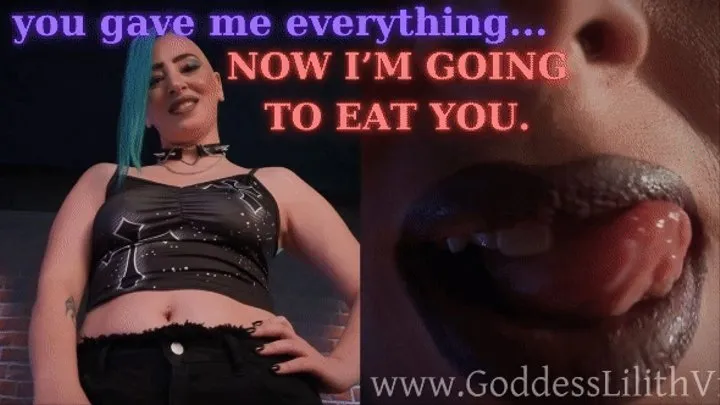 [VORE] FinDom slave serves Me one last time, as a SNACK