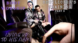 Boot worship from a bootlicking bitch (Bootlicker's Training: Part 3)