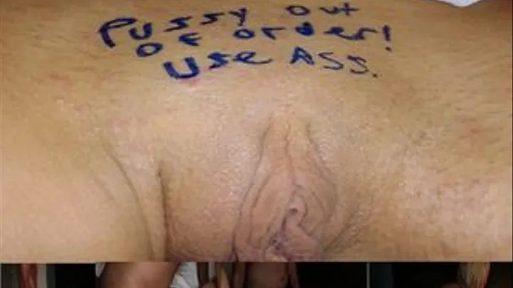 Pussy out of order, use ass. Creampie encouraged. Low res