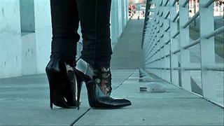 One Day In Locked High Heel Boots - Part 1 B