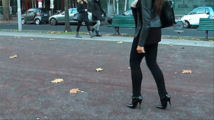 One Day In Locked High Heel Boots - Part 1 480x576