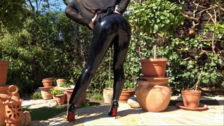 Neele - Louboutin Sokate120 And Latex Leggings