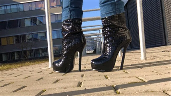 New Patent YSL Booties On Tour