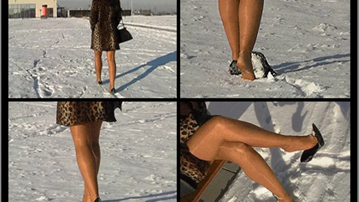 Black Pumps In The Snow