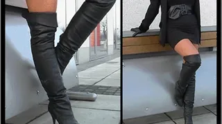 Black Thigh High Boots - Non Version - Part