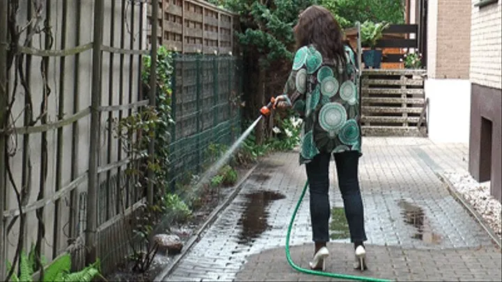 New White 1969 Pumps - First Time Outdoor - First Time Wet