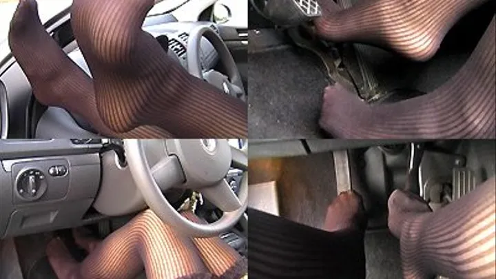 Pedal Pumping In Stockings