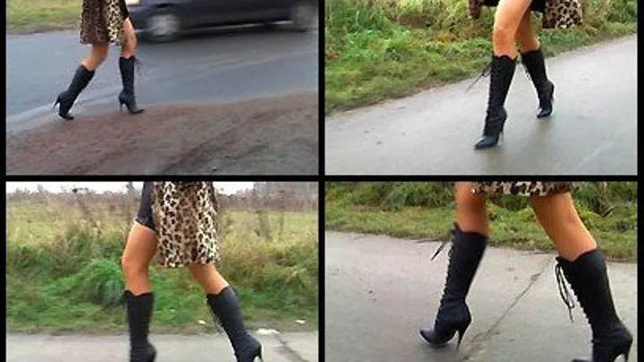 Black Boots - Walking- Part 2