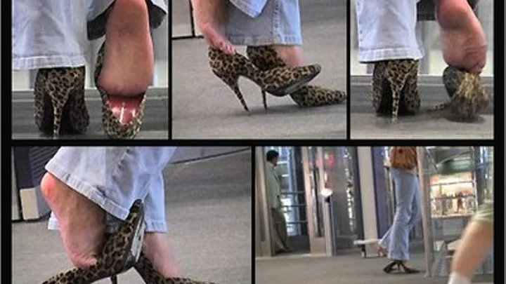 Berlin Central Station - Bare Feet In Leo Stilettos - Part 2