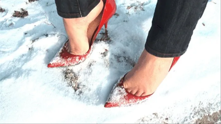 Casadei Pumps In The Snow 2 - Stuck & Dipping