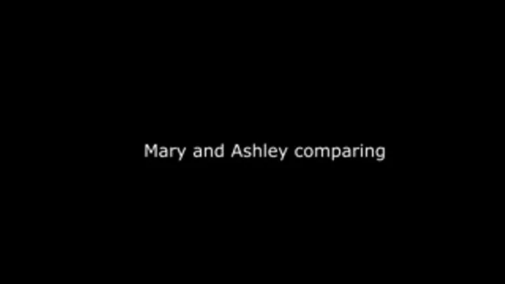 Mary and Ashley comparing - Shorter with bigger feet