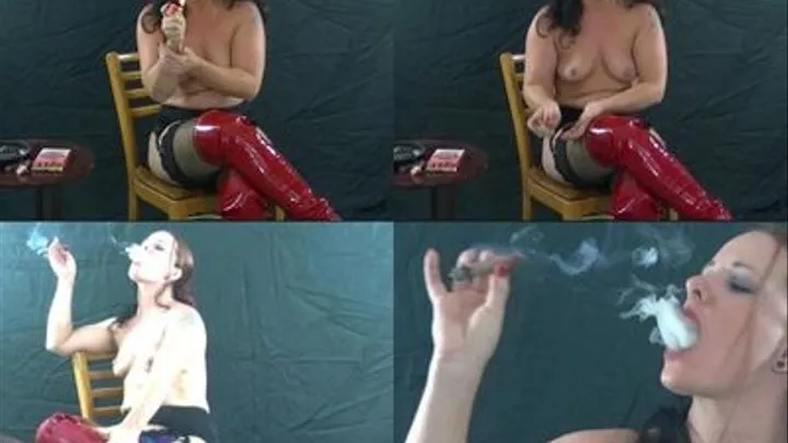 Fayth's Topless Cigar w/Red Boots Quicktime