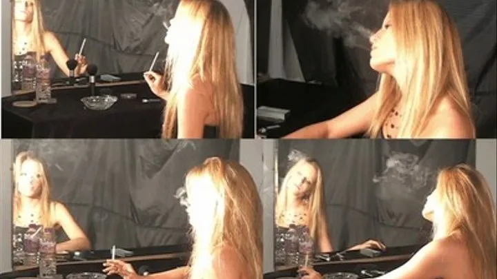 Giselle: Smoking & Primping in the Mirror-Full