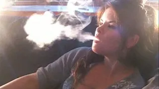 Leah Smoking Outside