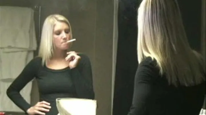 Nicole Smoking & Primping in the Mirror Pt. 2