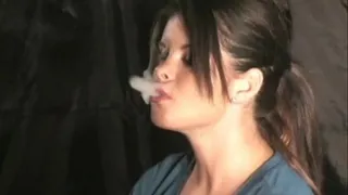 Leah Playing with Cigar Smoke Pt. 1