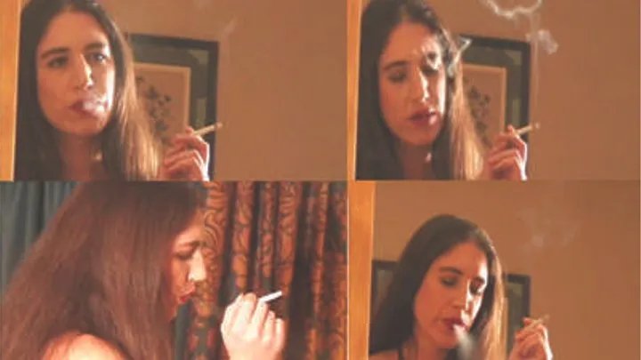 Joan Smoking In The Mirror