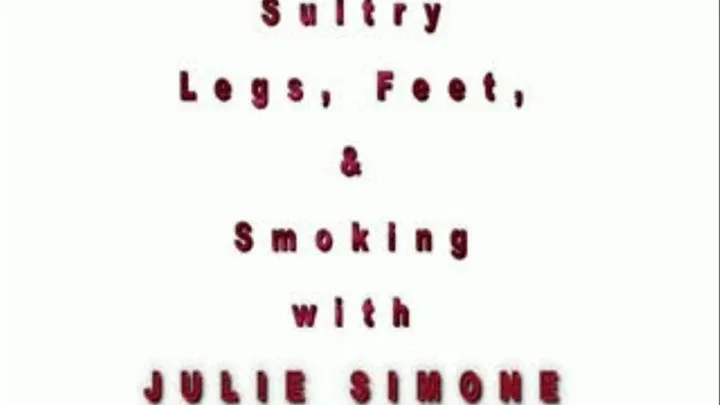 Julie Simone Smoking Pantyhose