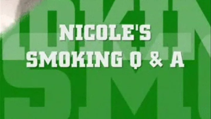 Nicole's Smoking Q & A DIVX