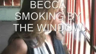 Becca Smoking By The Window