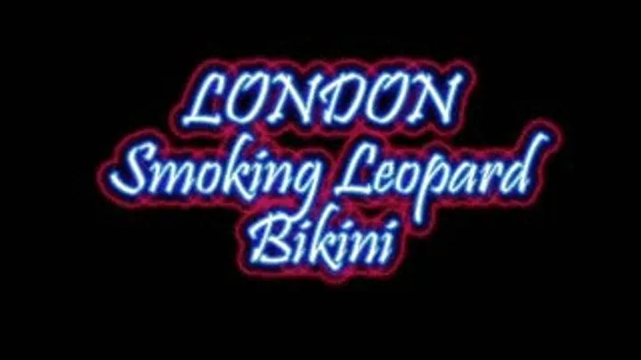 London: Smoking In Leopard Lingerie Pt.1 Quicktime