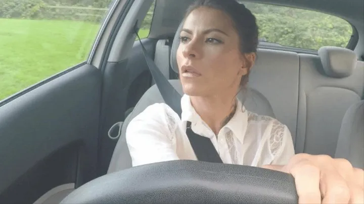 Goddess Dark Star, Clip 28, Driving in Cowgirl Boots - Goddess Front View and Above Boots view