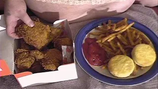 Candy's Stuffing Some Spicy Fried Chicken N Cajun Fries