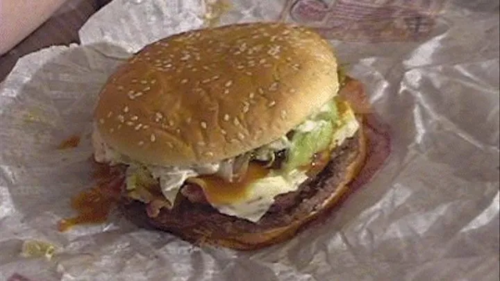 Angry Triple Whopper Makes a Fatty Happy