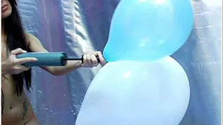 Inflating Balloons Under Shirt