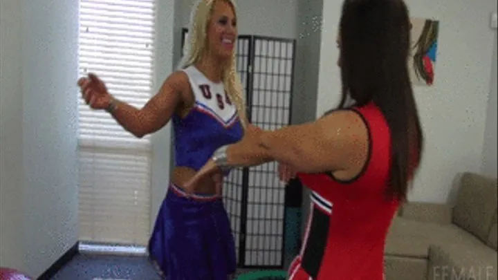 Megan Avalon & Nikki Jackson Are Chesty Cheerleaders