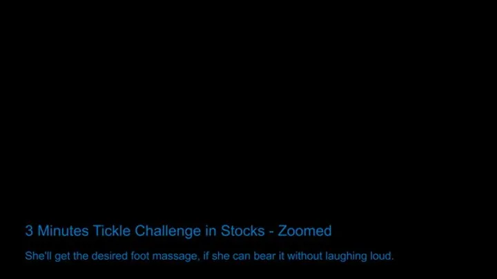 Zoomed Soles - 3 Minutes Tickle Challenge in Stocks