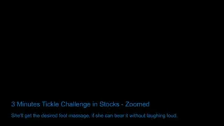 Zoomed Soles - 3 Minutes Tickle Challenge in Stocks