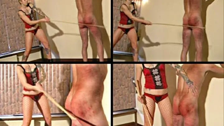 EXTREME CANNING ARSE WITH EXTREMELY LONG CANE - BITCHY MISTRESS & OSEL