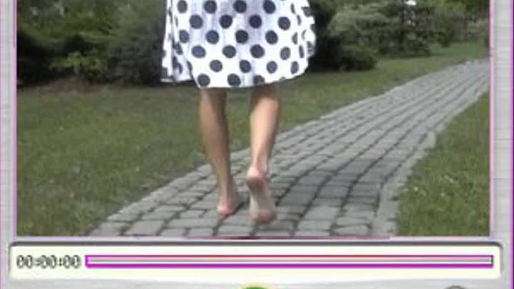 Barefeet walking