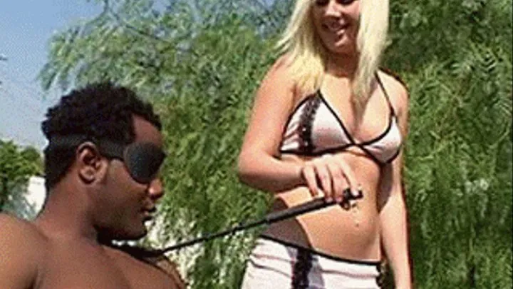 White Slut finds a black man in the woods and takes him to her place to Fuck - high