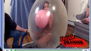 girl inside a balloon and b2p