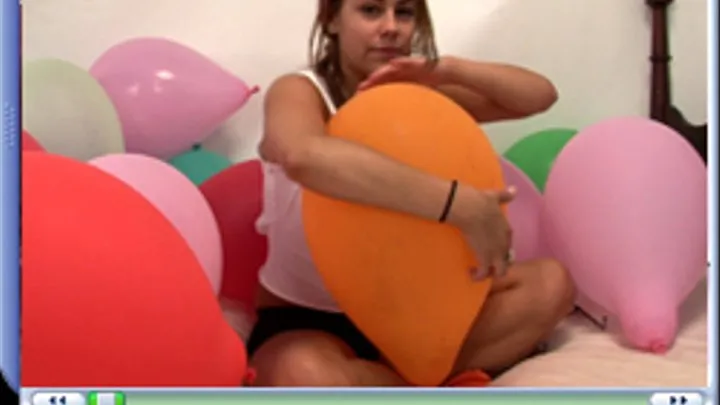 Rebbecca, with her balloons