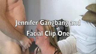 Jennifer Gangbang and Facial Clip One